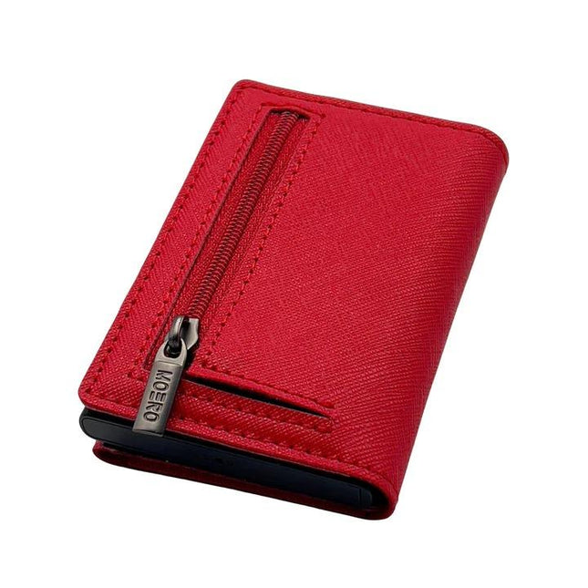 Moero Pro Saffiano Rosso Zip Portafoglio Slim PRO SAFFIANO ROSSO ZIP RED Moero 