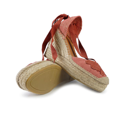 Viguera Espadrillas Alte con Lacci Terra 2227 TEJA Viguera 