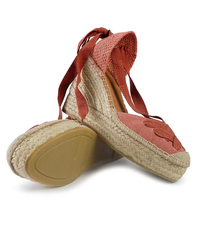 Viguera Espadrillas Alte con Lacci Terra 2227 TEJA Viguera 