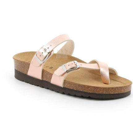 Grunland Sandali Infradito Donna Plantare Sughero Doppia Fibbia Rame CB2438 HOLA RAME Grunland 