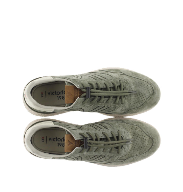 Victoria Sneakers Uomo in Camoscio Verde Kaki 8805104 ANIMA SUEDE KAKI Victoria 