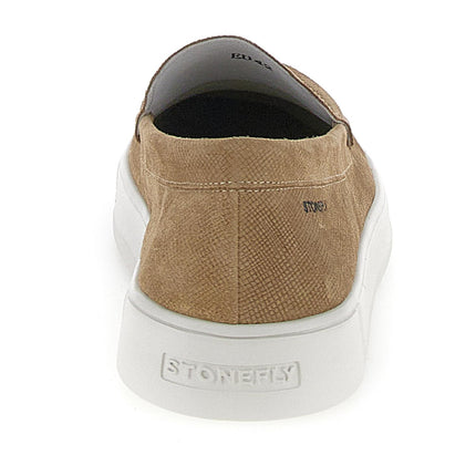 Mocassini Uomo Camoscio Tabacco POWER 6 220891 TRAVERTINE BRWN BU7 Stonefly 