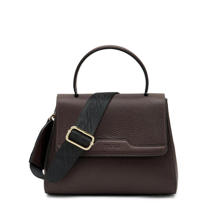 Borse Donna Frau a Mano con Tracolla in Pelle Cioccolato - MARIO SPATARELLA