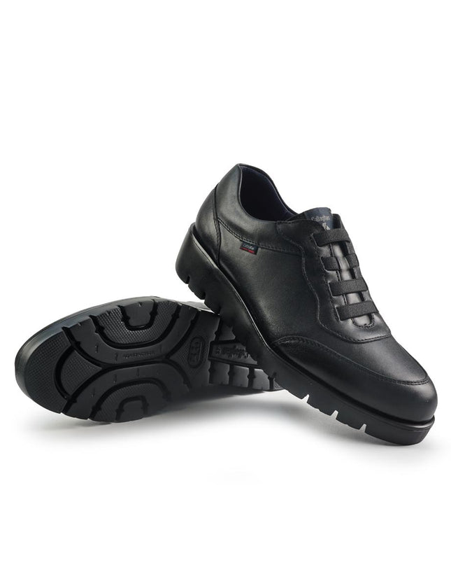 Callaghan Mocassini Slipon Donna con Zeppa in Pelle Nero 89897 HAMAN BLACK Callaghan 