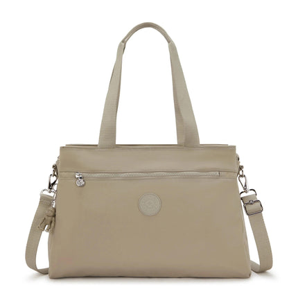 Borsa Lavoro Kipling Lapdop 15 Pollici con Tracolla in Tessuto Beige ELYSIA WORK BOHO TAN Kipling 