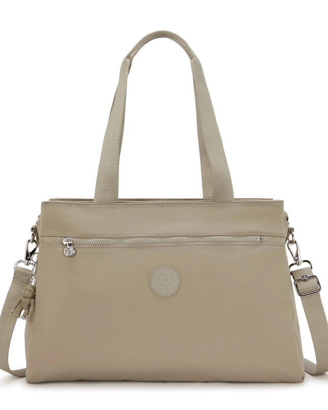 Borsa Lavoro Kipling Lapdop 15 Pollici con Tracolla in Tessuto Beige ELYSIA WORK BOHO TAN Kipling 