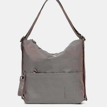Mandarina Duck Borsa Convertibile Zaino in Tessuto Taupe QMT38 MD20 TAUPE Mandarina Duck 