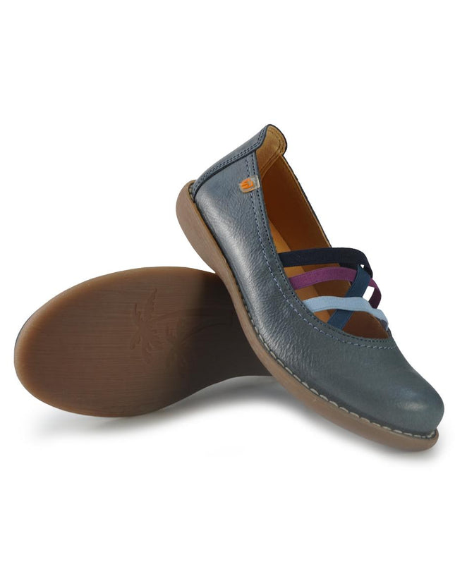 Jungla Ballerine in Pelle Multicolor Blu 4751 MARINO Jungla 