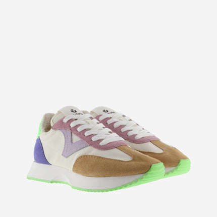 Victoria Sneakers Donna Bassa Pelle Multicolor Verde 1134113 COSMOS VERDE Victoria 