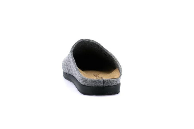 Pantofole Uomo Feltro di Lana Grigio CE0251 PONE GREY Grunland 