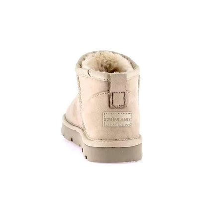 Short Sheepskin Boot Ultra Mini Beige - MARIO SPATARELLA
