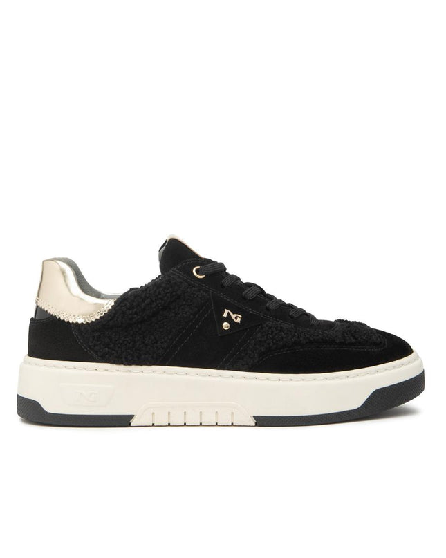 Nero Giardini Sneakers Donna in Teddi e Camoscio Nero I514226D NERO 100 Nero Giardini 