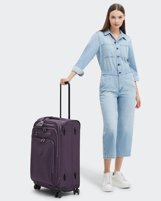 Trolley Medio Espandibile Quattro Ruote Viola NEW YOURI SPIN M ULTIMATE PLUM Kipling 