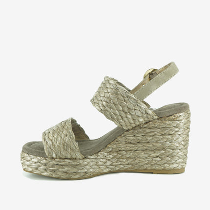 Sandali Donna Zeppa Raffia CHOIMBRA RAFFIA TAUPE Wrangler 