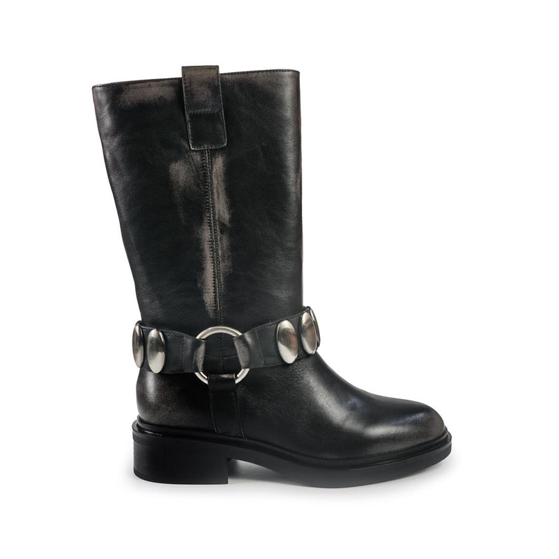 Bruno Premi Stivali Biker Donna in pelle Nero OL ALIA BM4101 GUN Bruno Premi 