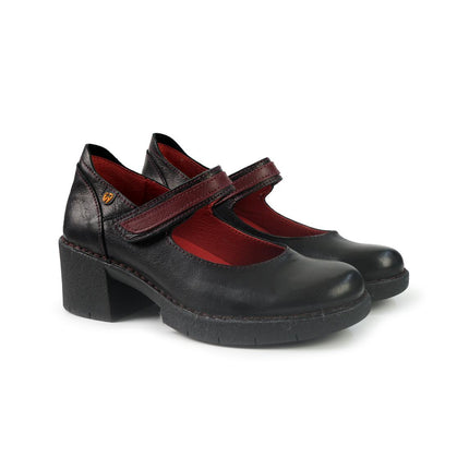 Jungla Pumps Donna con Tacco in Pelle Nero 8318 BLACK Jungla 
