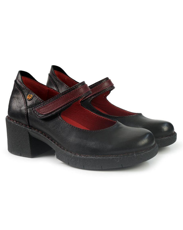 Jungla Pumps Donna con Tacco in Pelle Nero - MARIO SPATARELLA