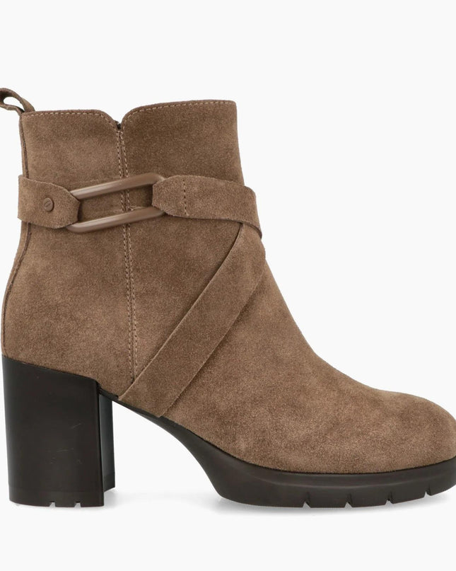 Impronte Stivaletti Donna con Tacco in Camoscio taupe FENICE BUCKLE TAUPE Impronte 