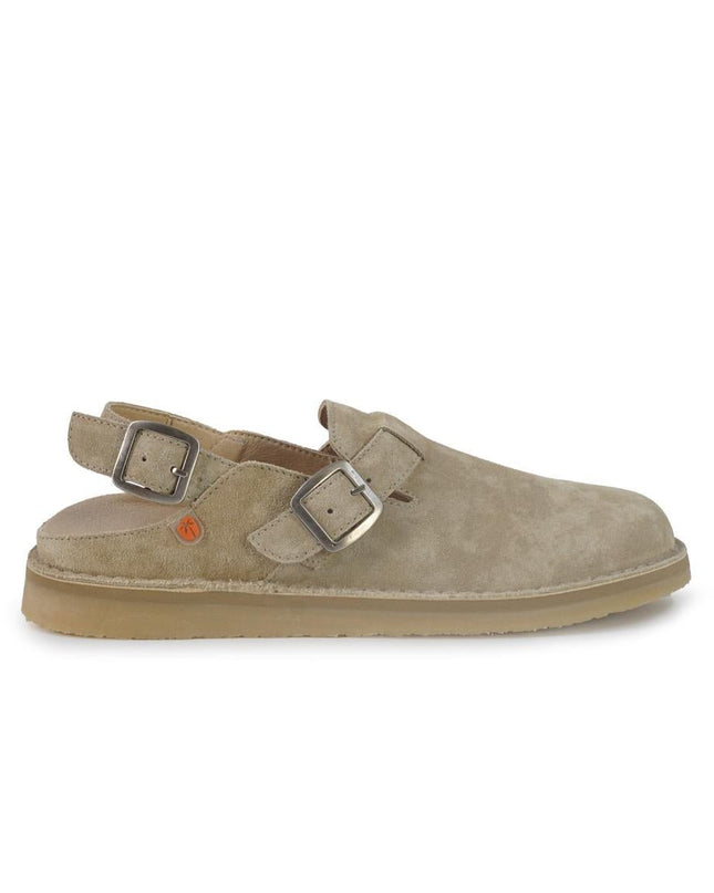 Jungla Sabot con Cinturino Barefoot Donna in Camoscio Sabbia - MARIO SPATARELLA
