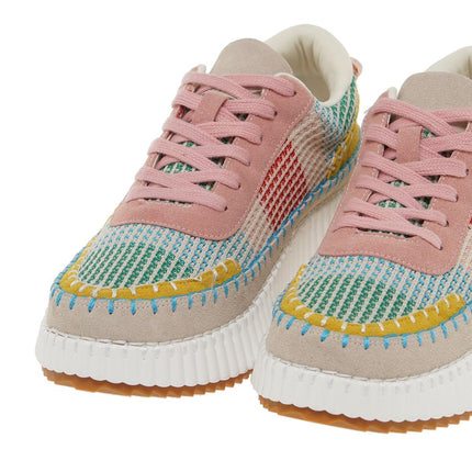 Sneakers Bassa Donna Multicolor F26803 PINK YELLOW Renato Garini 