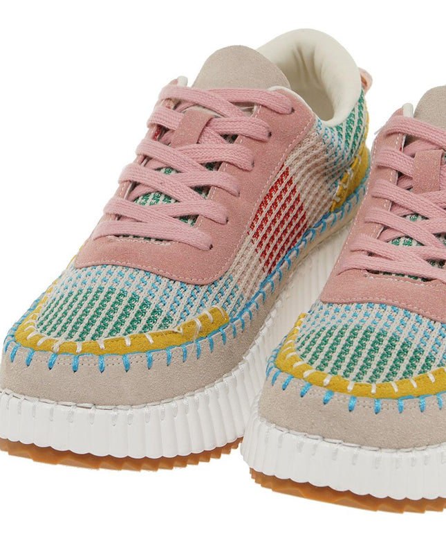 Sneakers Bassa Donna Multicolor F26803 PINK YELLOW Renato Garini 