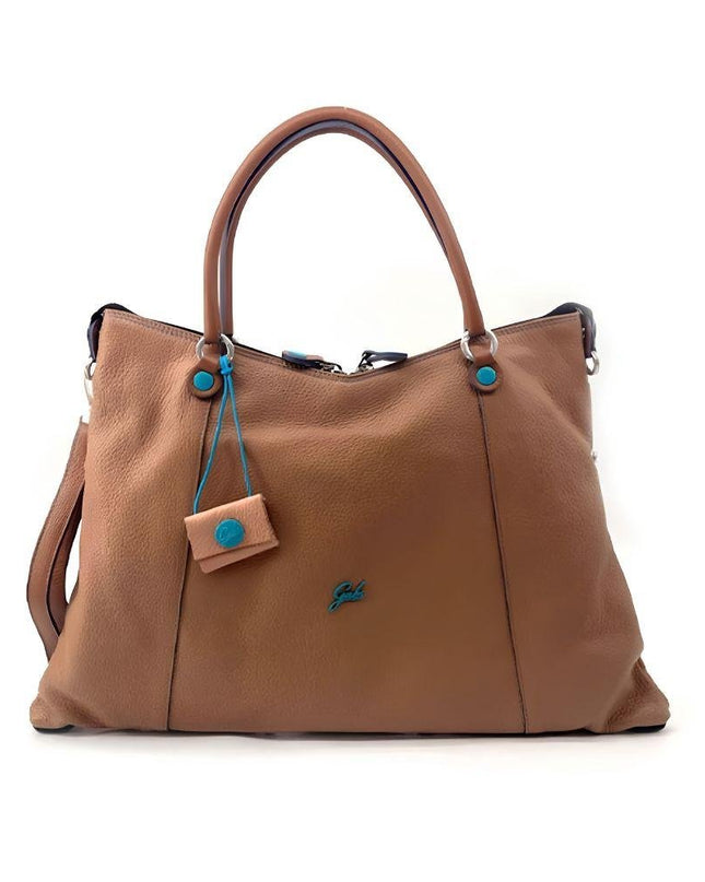 Gabs Borsa Donna Shopper Trasformabile in Pelle Ghianda Cuoio - MARIO SPATARELLA