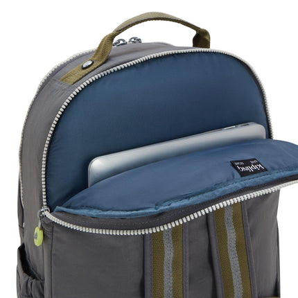 Kipling Zaino Porta Computer 15 Pollici Grigio SEOUL LAP BACK TO GREY Kipling 