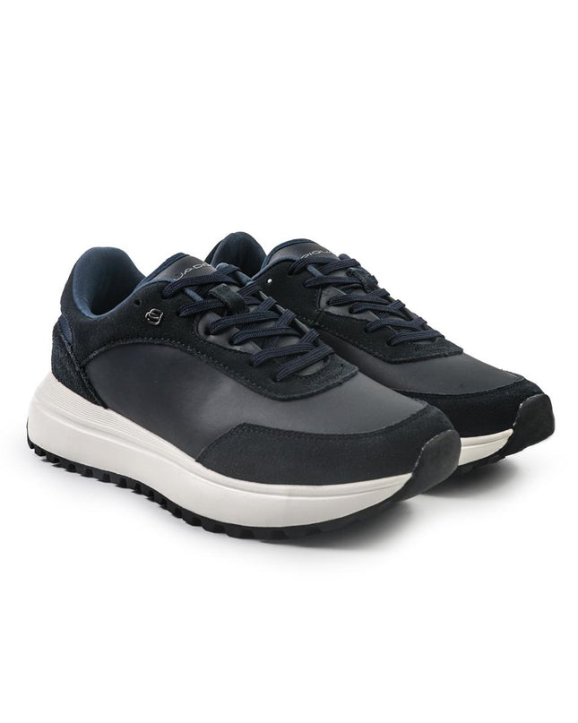 Piquadro Sneakers Uomo in Pelle Blu 7701 NAVY Piquadro 