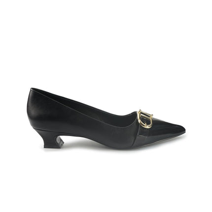Decollete Tacco Rocchetto Basso Donna Nero VICTORIA93 BLACK Exe 