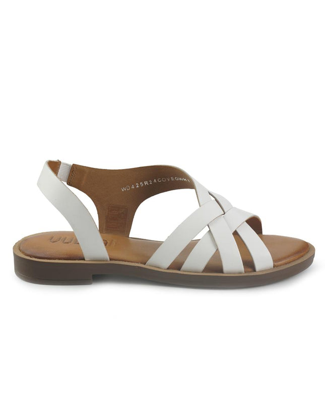 Vueva Sandali Flat Donna in Pelle Bianco WD425R24 WHITE Vueva 