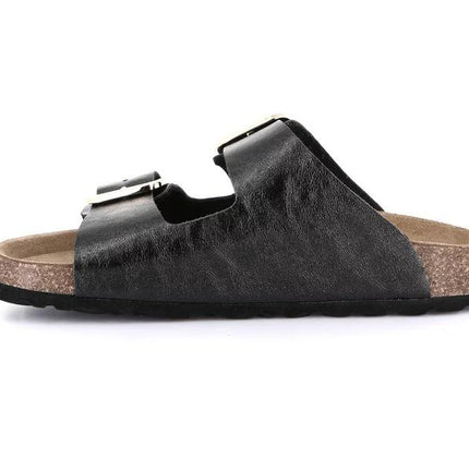 Grunland Sandali Donna Plantare Sughero Doppia Fibbia in Tessuto Nero CB1802 ENNY NERO Grunland 