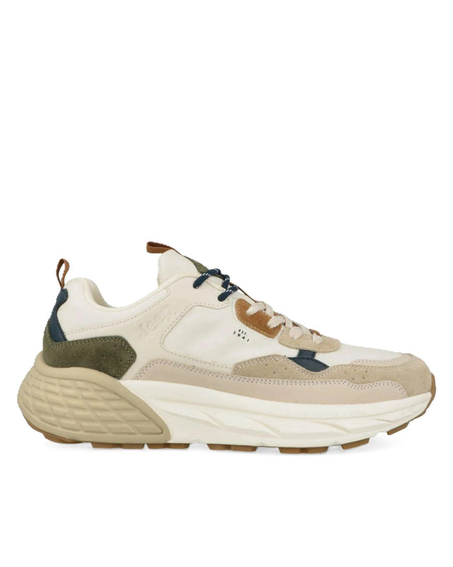 Jeep Sneakers Uomo in Camoscio Multicolor Bianco GROOVE NYLON WHITE MULTI Jeep Footwear 
