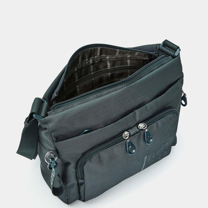 Mandarina Duck Borsa Multitasche con Tracolla in Tessuto Verde QMT58 MD20 PINE GREEN Mandarina Duck 