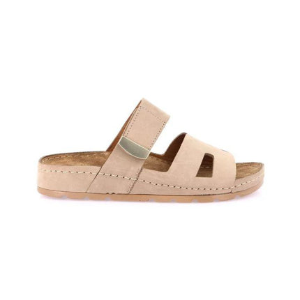Grunland Sandali con Velcro Plantare Morbido Donna in Nabuk Beige CI1919 PADO BEIGE Grunland 