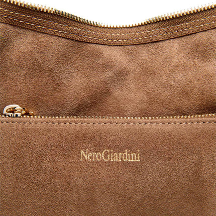 NeroGiardini Borsa Donna Hobo con Tracolla in Camoscio Mou - MARIO SPATARELLA