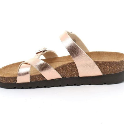 Grunland Sandalo Plantare Infradito Sughero Bio Donna Laminato Rame CB2438 HOLA RAME Grunland 
