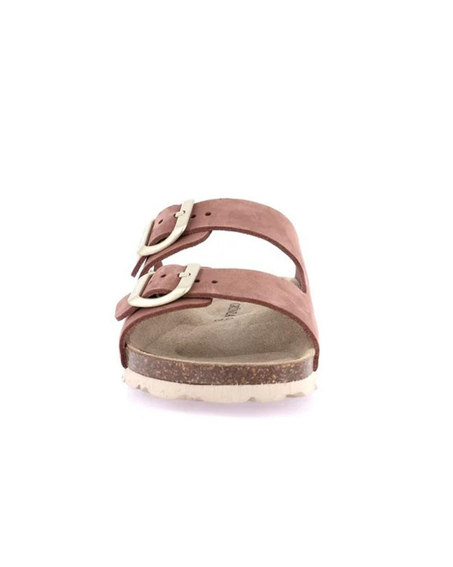 Grunland Sandali Donna Plantare Sughero Doppia Fibbia in Camoscio Rosa CB0003 SARA ROSA ANTICO Grunland 