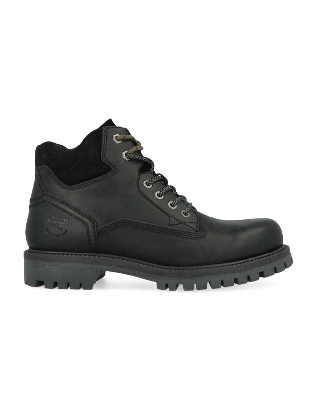 Anfibi Uomo Pelle Nero WILLYS BLACK 062 Jeep Footwear 