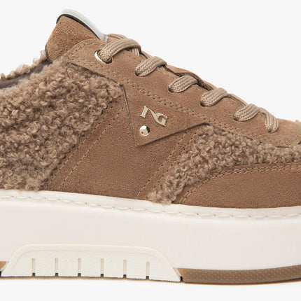 Nero Giardini Sneakers Donna in Teddi e Camoscio Mou I514226D MOU 442 Nero Giardini 