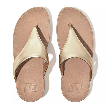 FitFlop Sandali Donna Infradito in Pelle Laminata Platino I88-675 LULU PLATINO FitFlop 