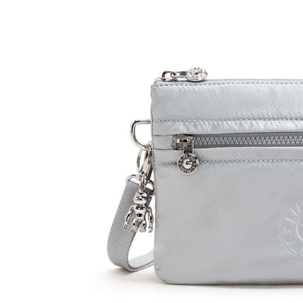 Borsetta Donna Tracolla Metallic Argento RIRI NEW BIGHT METALLIC Kipling 