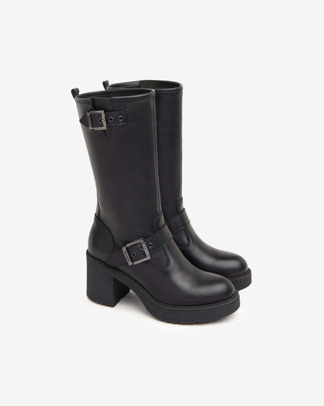 Stivali Donna Tacco Pelle Nero I411997D NERO 100 Nero Giardini 