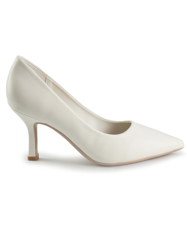 Francesco Milano Decollete a Punta in Pelle Bianco Sposa A08-01A GHIACCIO Francesco Milano 