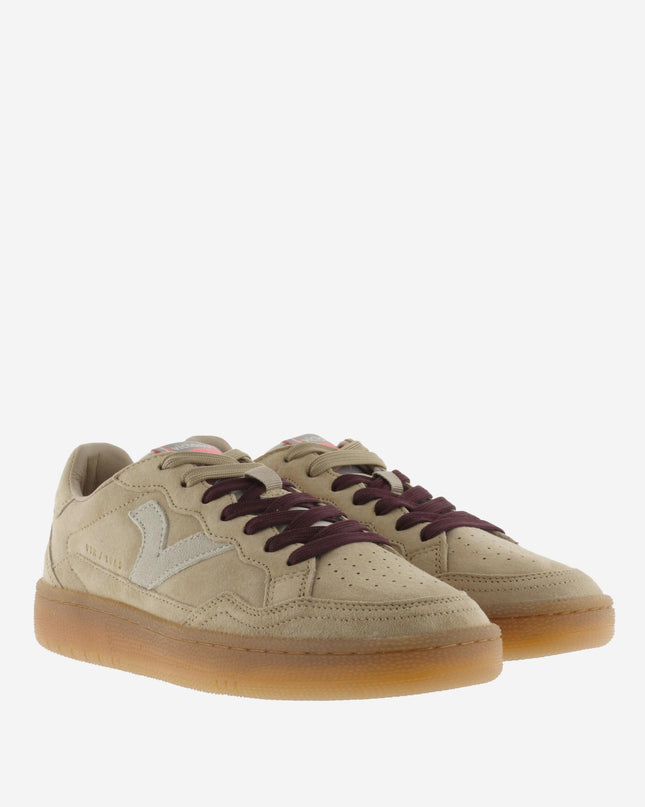 Victoria Sneakers Donna Bassa in Pelle Beige Multi 8806111 SMASH D BEIGE Victoria 
