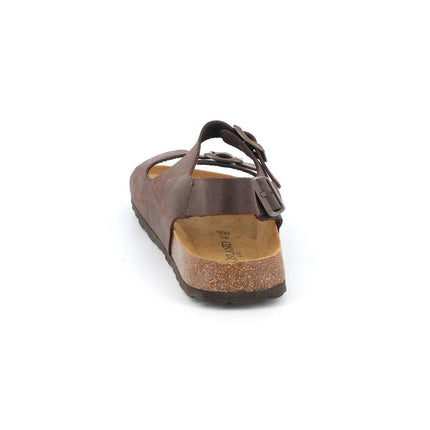 Sandalo Sughero Doppia Fibbia SB0396 BOBO MOGANO Grunland 