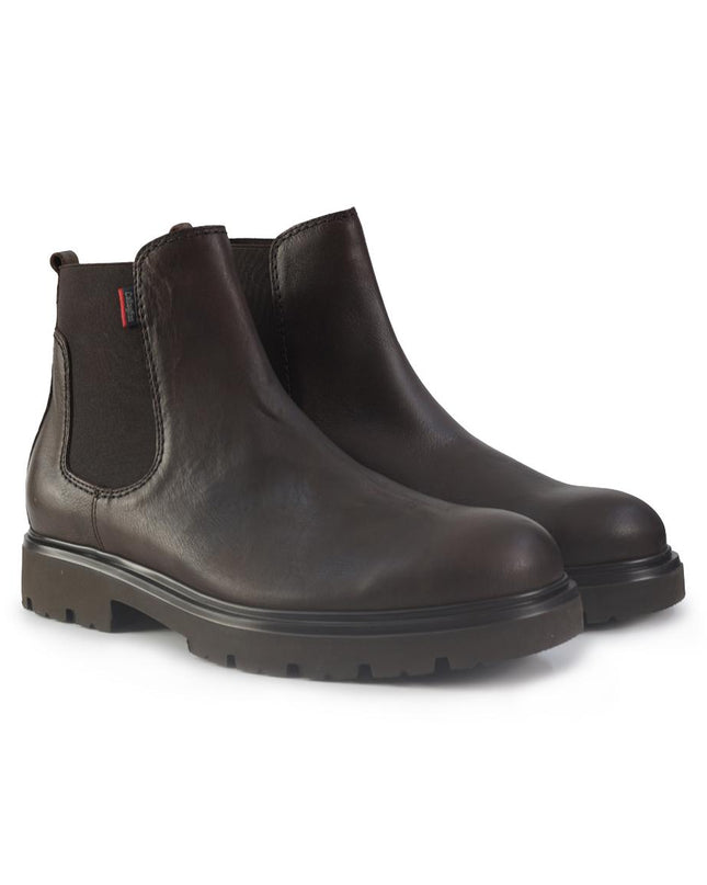 Stivaletti Chelseai Uomo in Pelle Moro 48114 EKE MARRONE Callaghan 