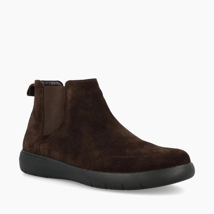 Impronte Stivaletti Chelsea Uomo in Camoscio Marrone STUCKY CHELSEA DARK BROWN Impronte 