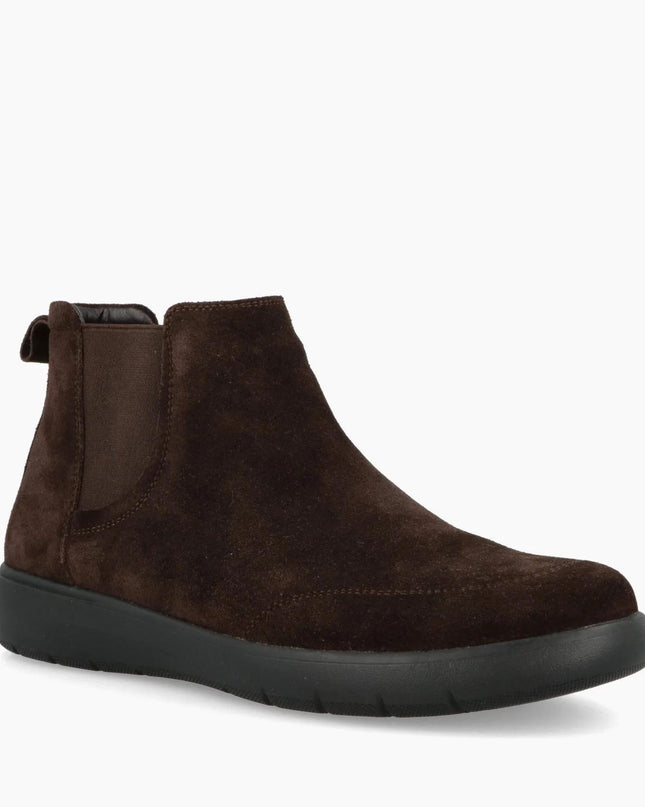 Impronte Stivaletti Chelsea Uomo in Camoscio Marrone STUCKY CHELSEA DARK BROWN Impronte 