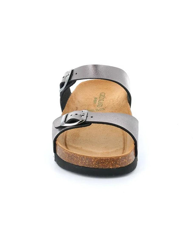 Grunland Sandali Donna Plantare Sughero Doppia Fibbia Antracite CB2434 HOLA ANTRACITE Grunland 