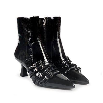 Stivaletti Bruno Premi a Punta in Vernice Nero BM0503 BLACK Bruno Premi 